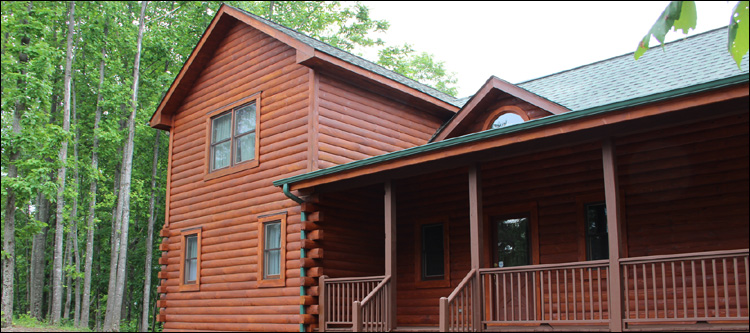 Log Home Staining in Newport News City, Virginia