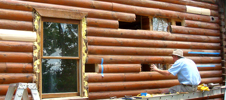 Log Home Repair Newport News City, Virginia